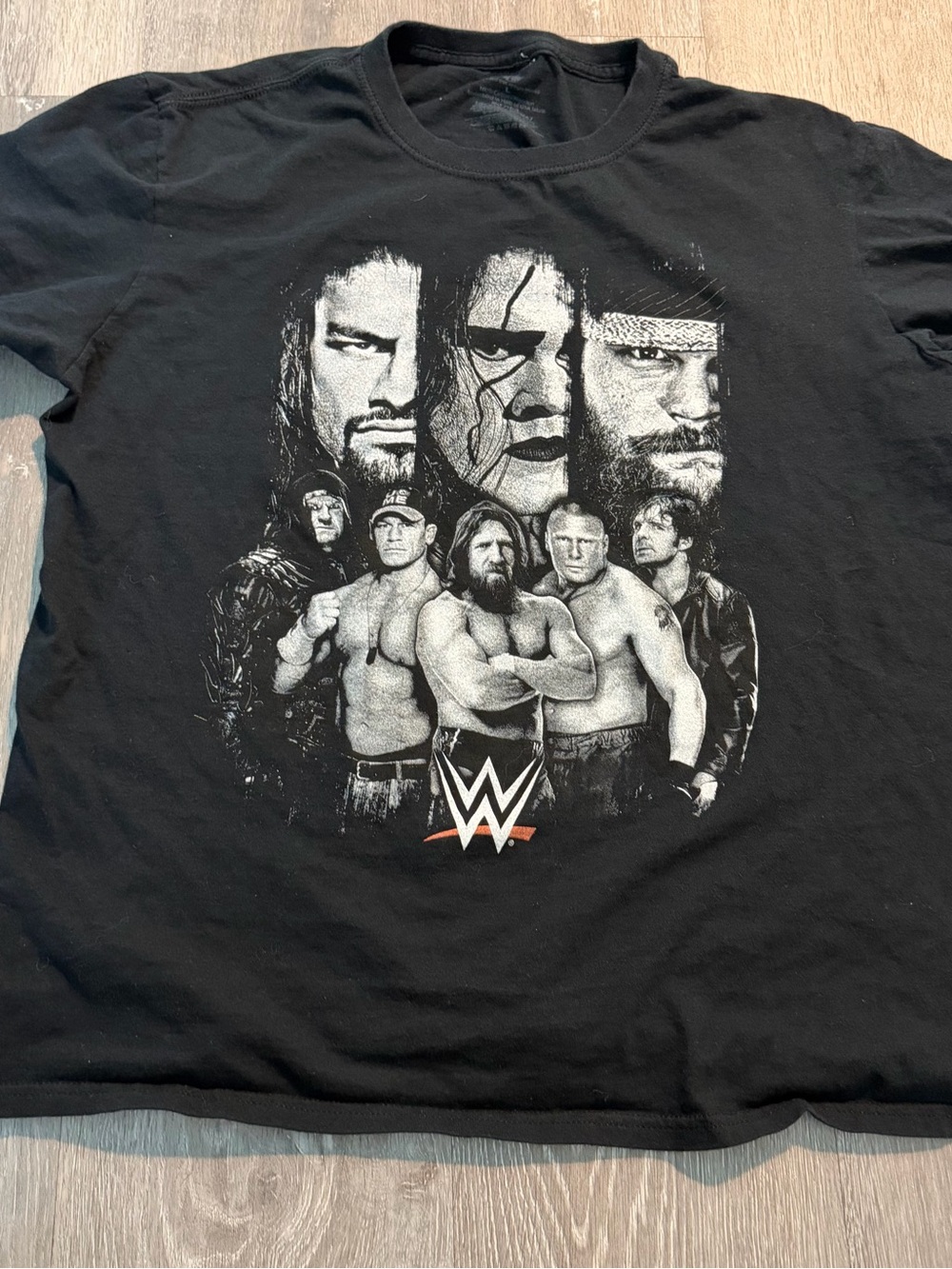 WWE WWF Roman Reigns Sting Undertaker John Cena Bray Wyatt T Shirt Size Large